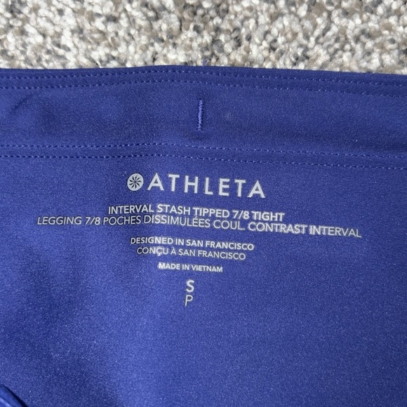 Athleta Interval Stash High Rise Tipped 7/8 Legging - Picture 6 of 8